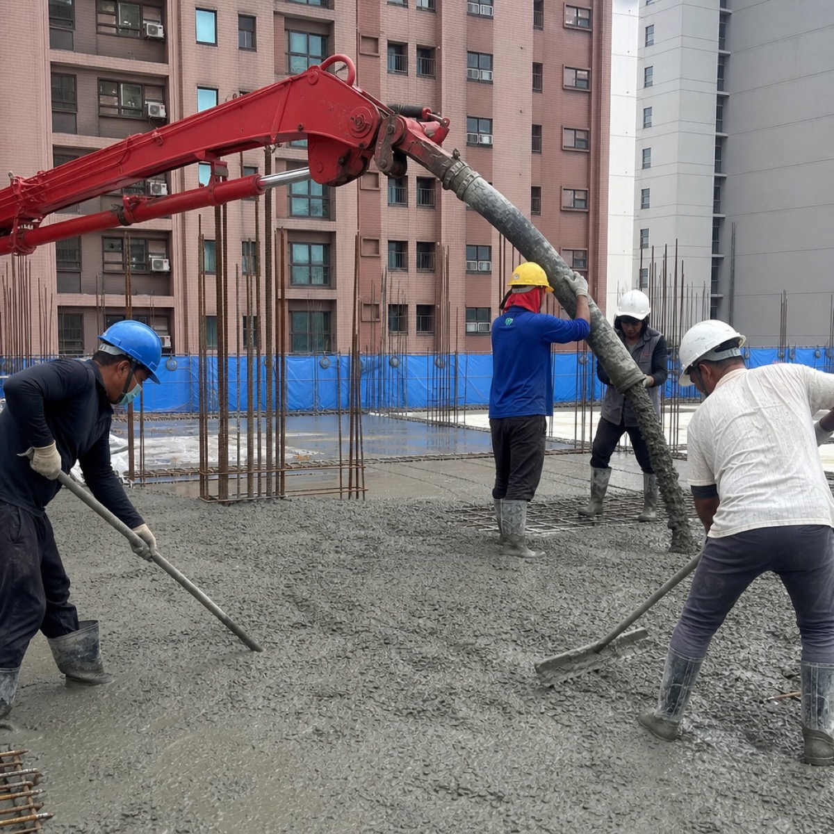 B1 底板混凝土澆置